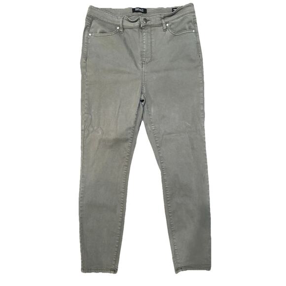 Buffal David Bitton Khaki Pants Green Womens 8/29 Havana High Rise Stretch Ankle - Picture 1 of 8